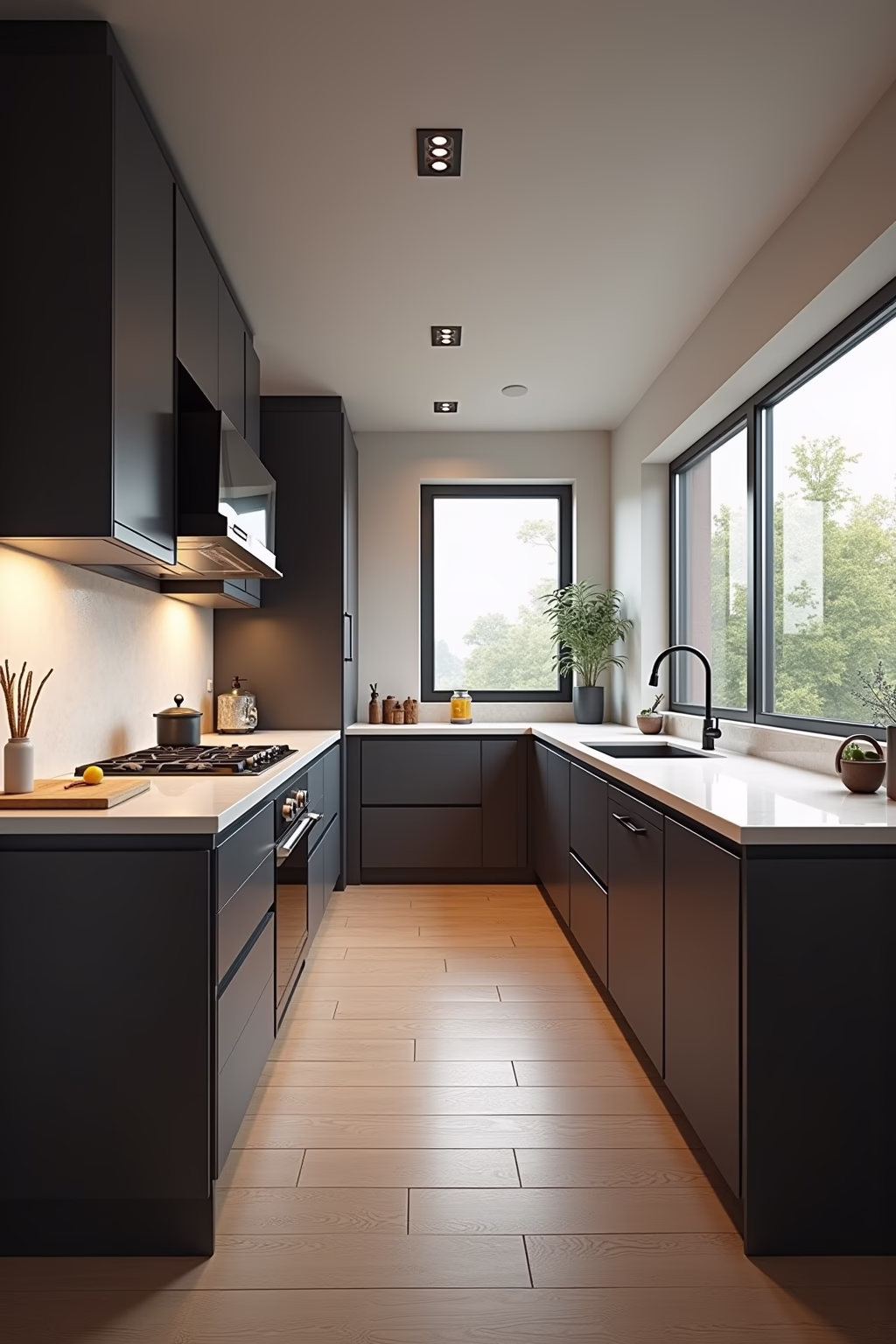 8 Küche L Form Ideen für modernen Wohnkomfort 19 kueche l form outline 7