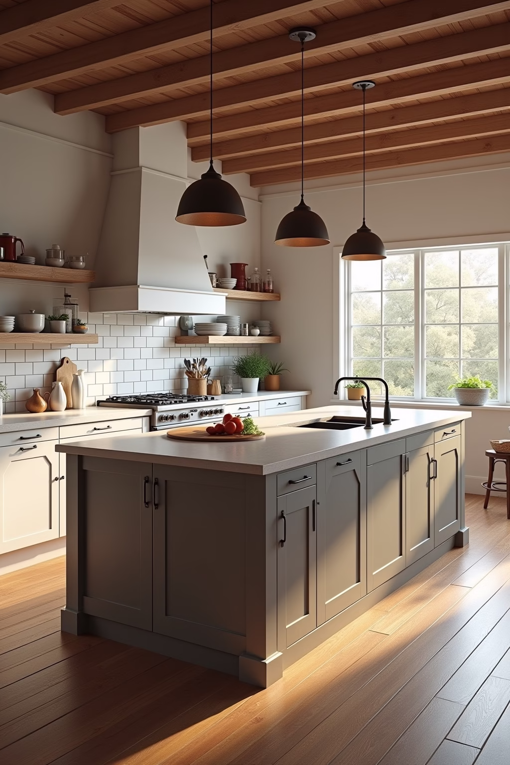 kueche landhaus modern outline 4