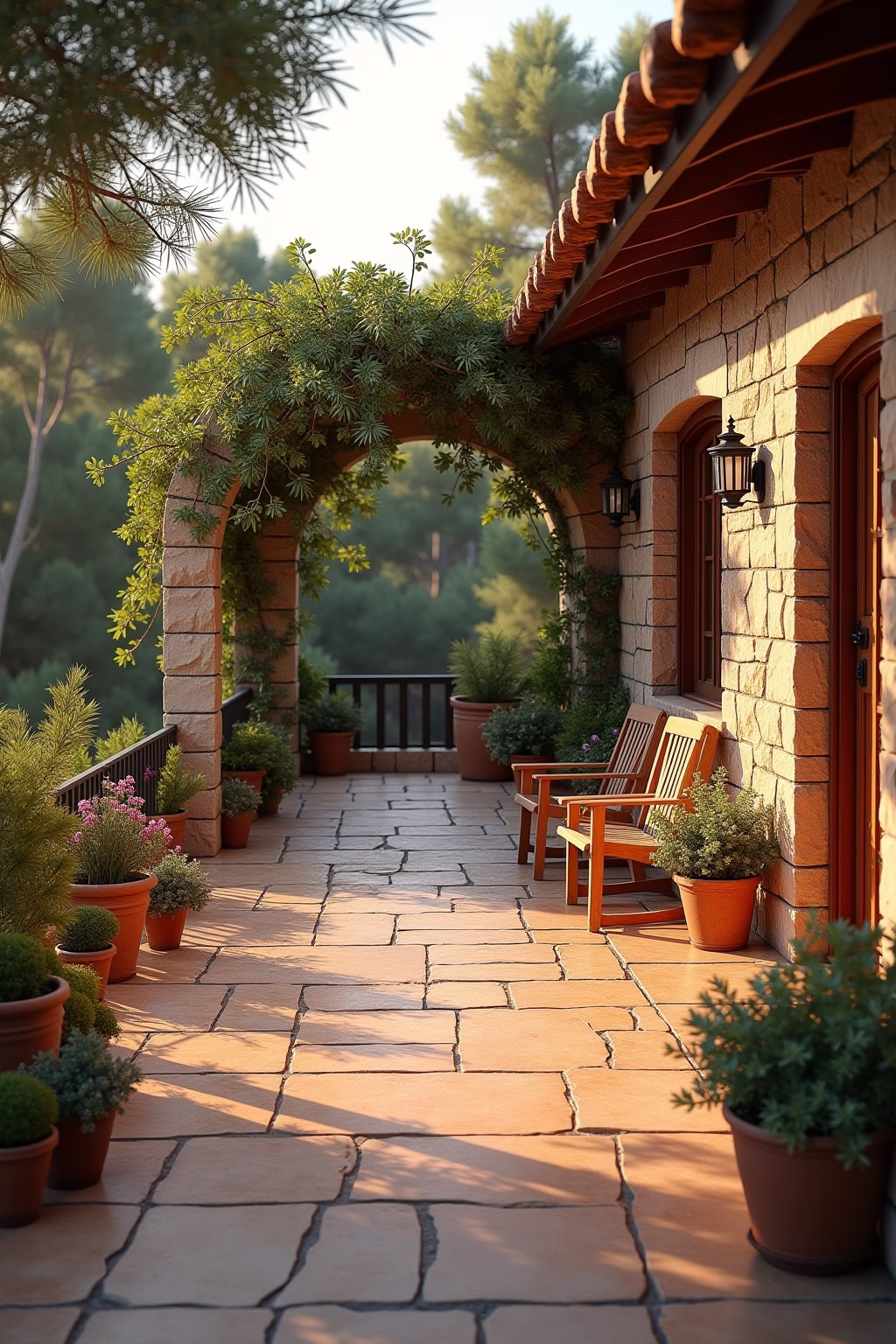 mediterrane terrasse outline 5