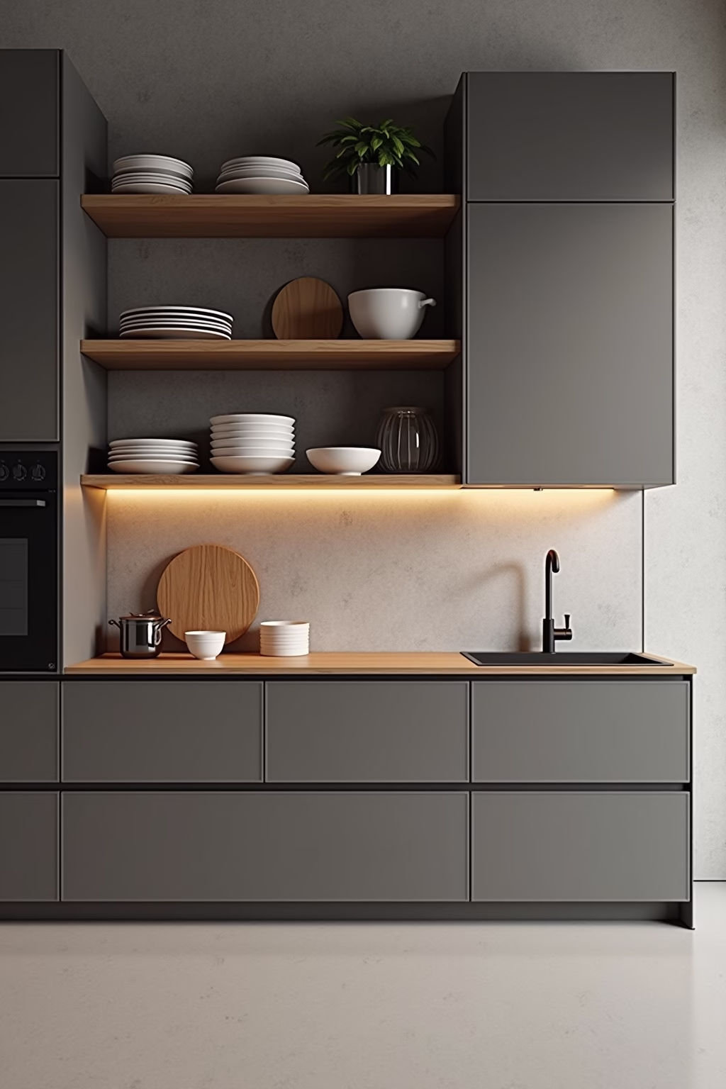 minimalistische kueche outline 5