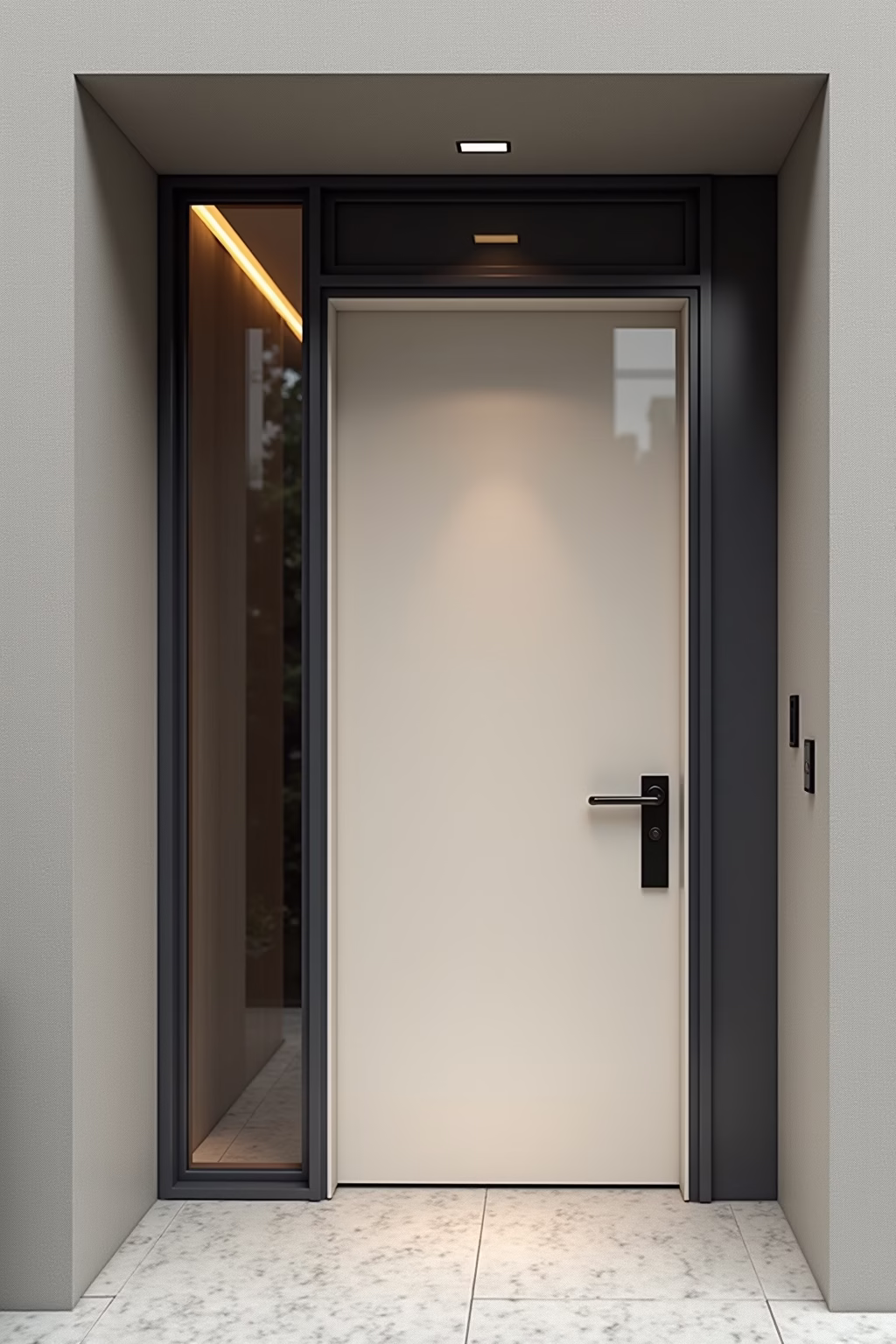 moderne deko vor der haustuer outline 2