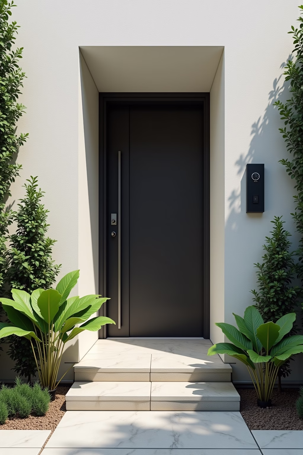 moderne deko vor der haustuer outline 4