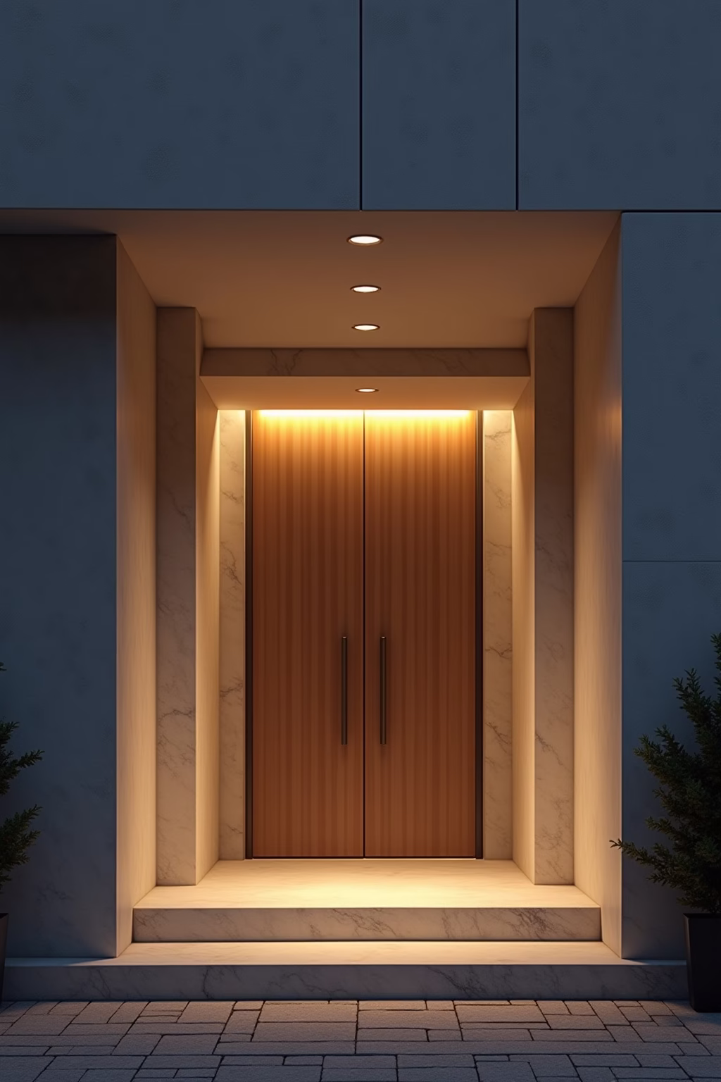 moderne deko vor der haustuer outline 5