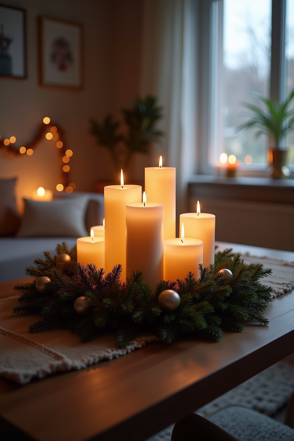 moderner adventskranz ideen outline 1