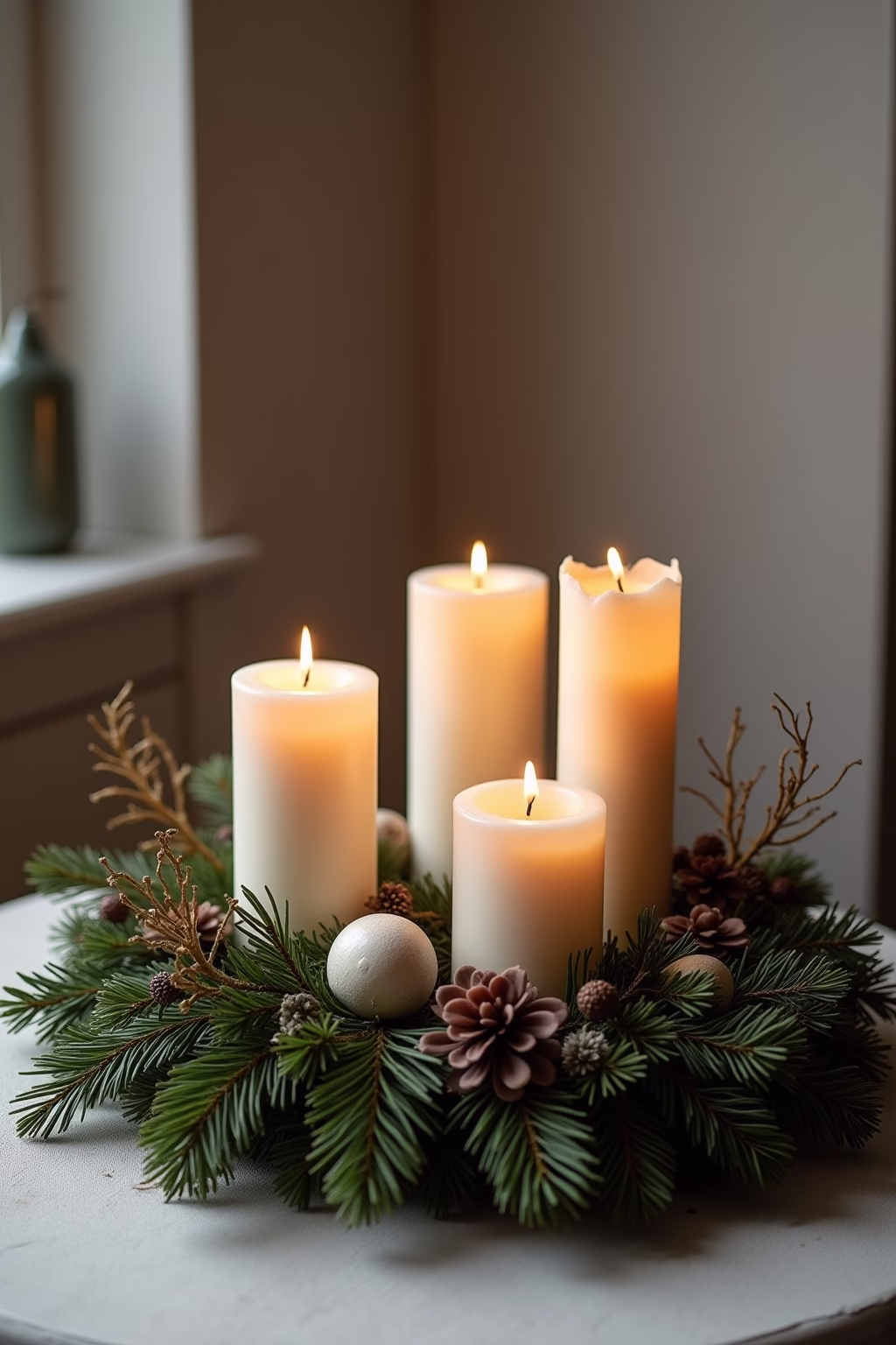 moderner adventskranz ideen outline 8