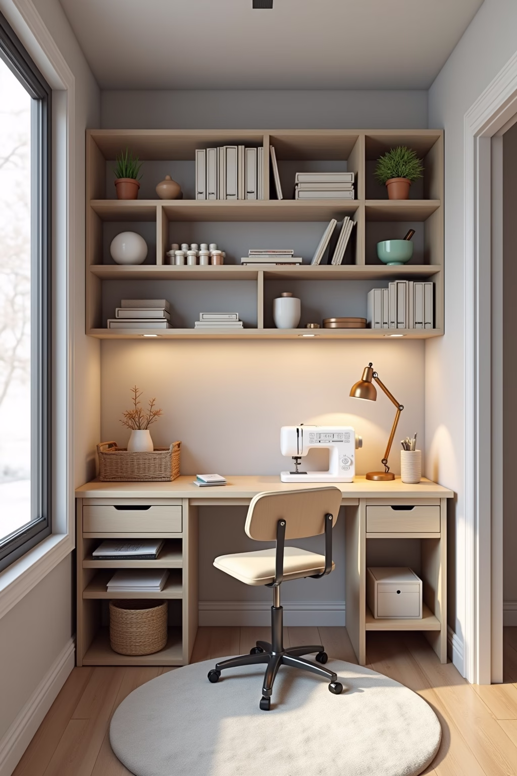 naehecke einrichten wenig platz outline 2