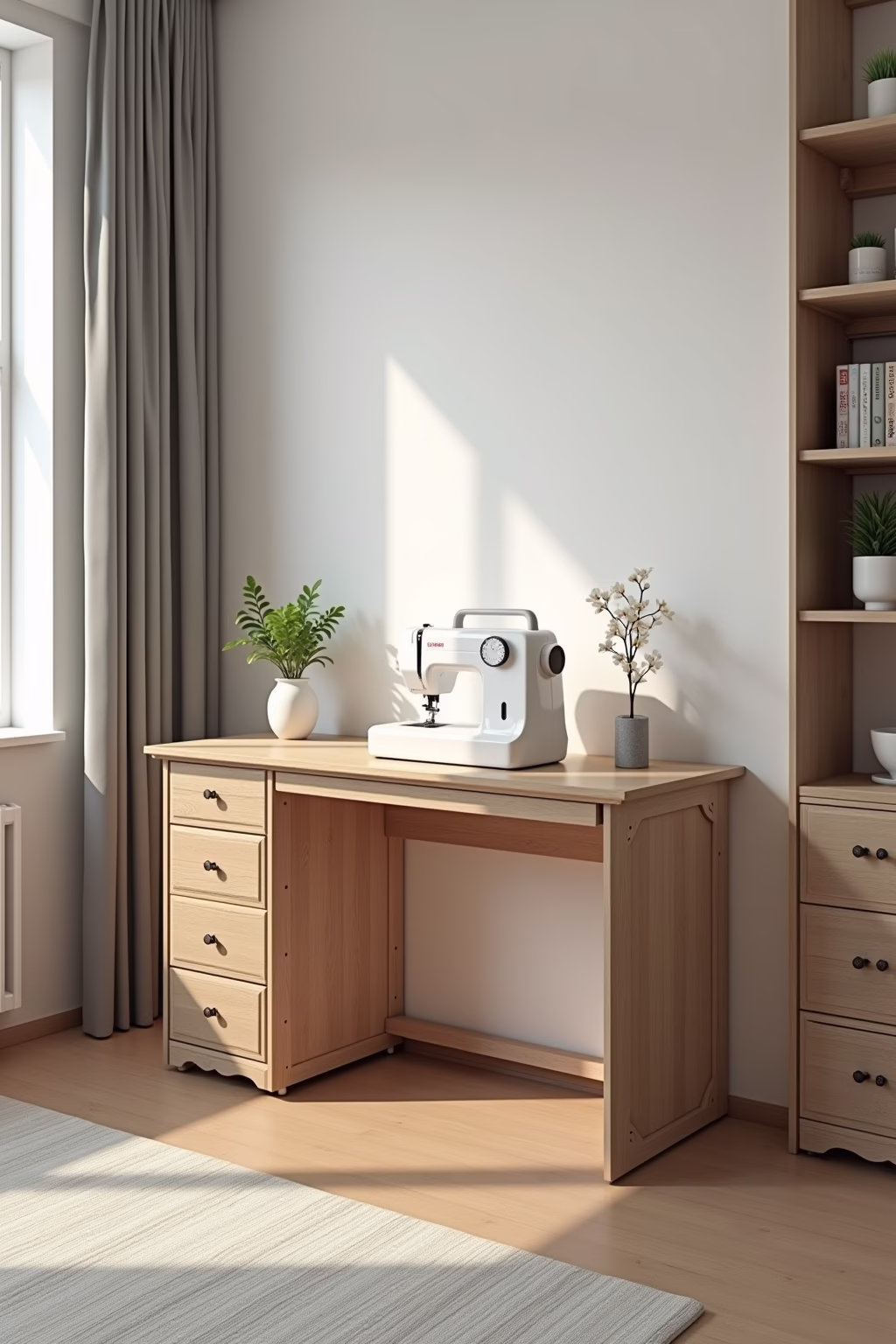 naehecke einrichten wenig platz outline 3