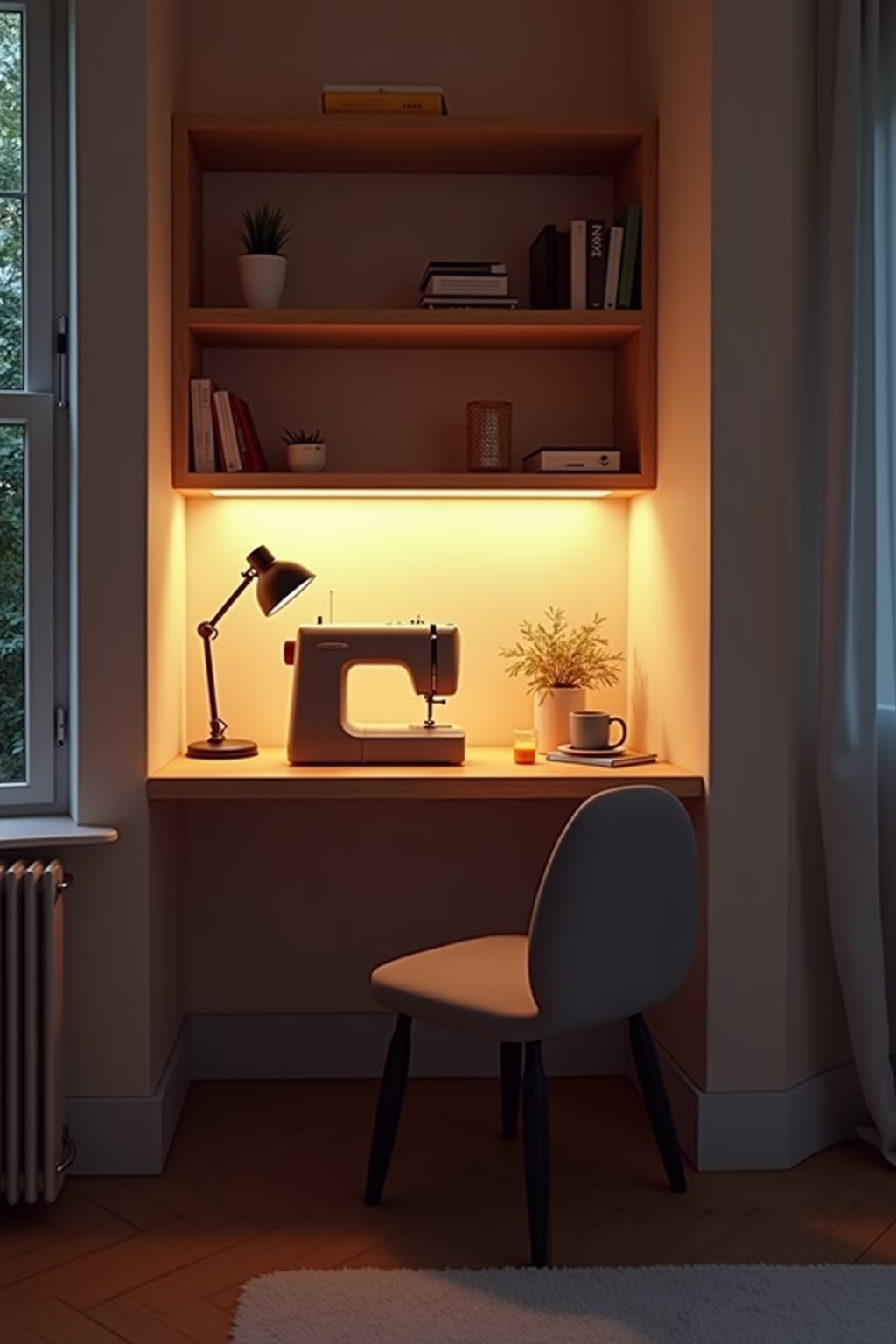 naehecke einrichten wenig platz outline 5