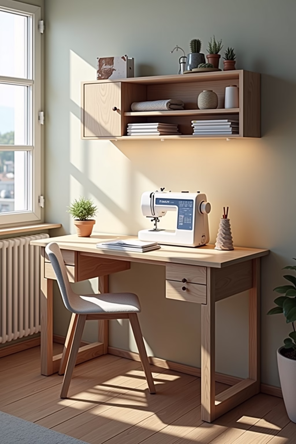 naehecke einrichten wenig platz outline 6