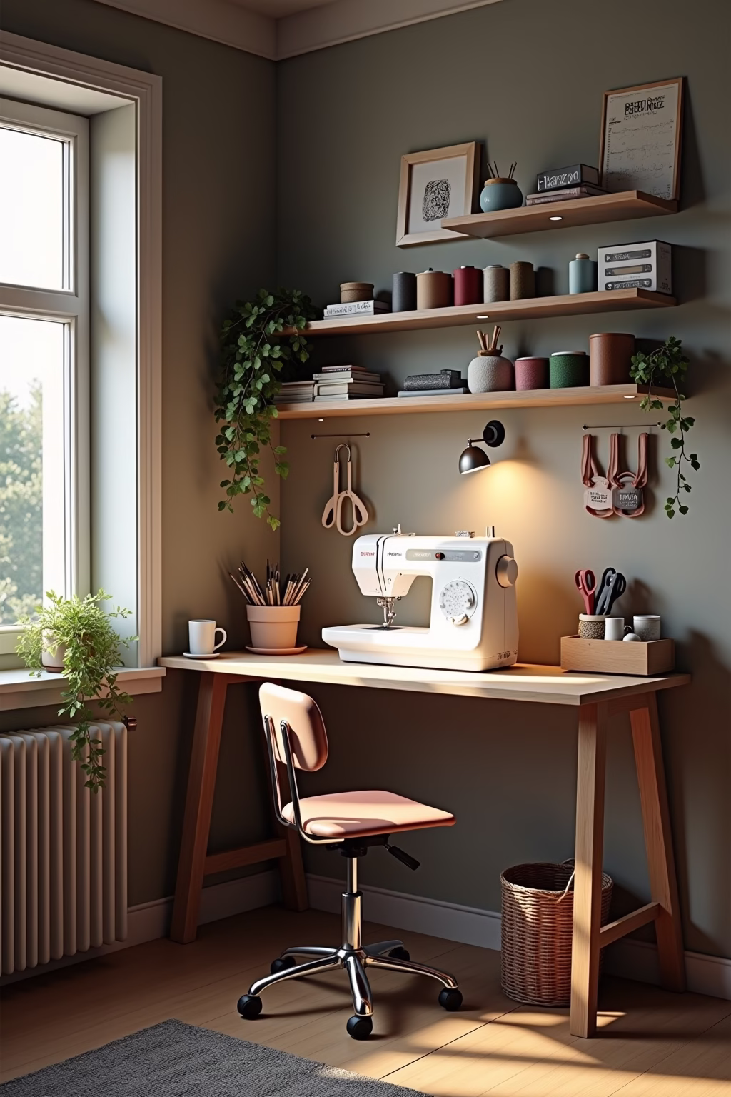 naehecke einrichten wenig platz outline 8