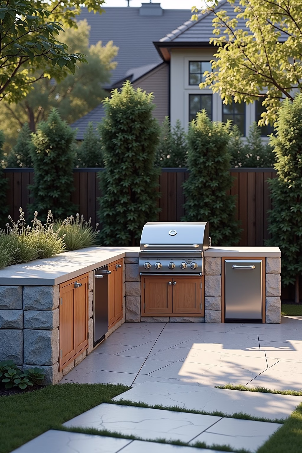 outdoor grill kueche outline 1