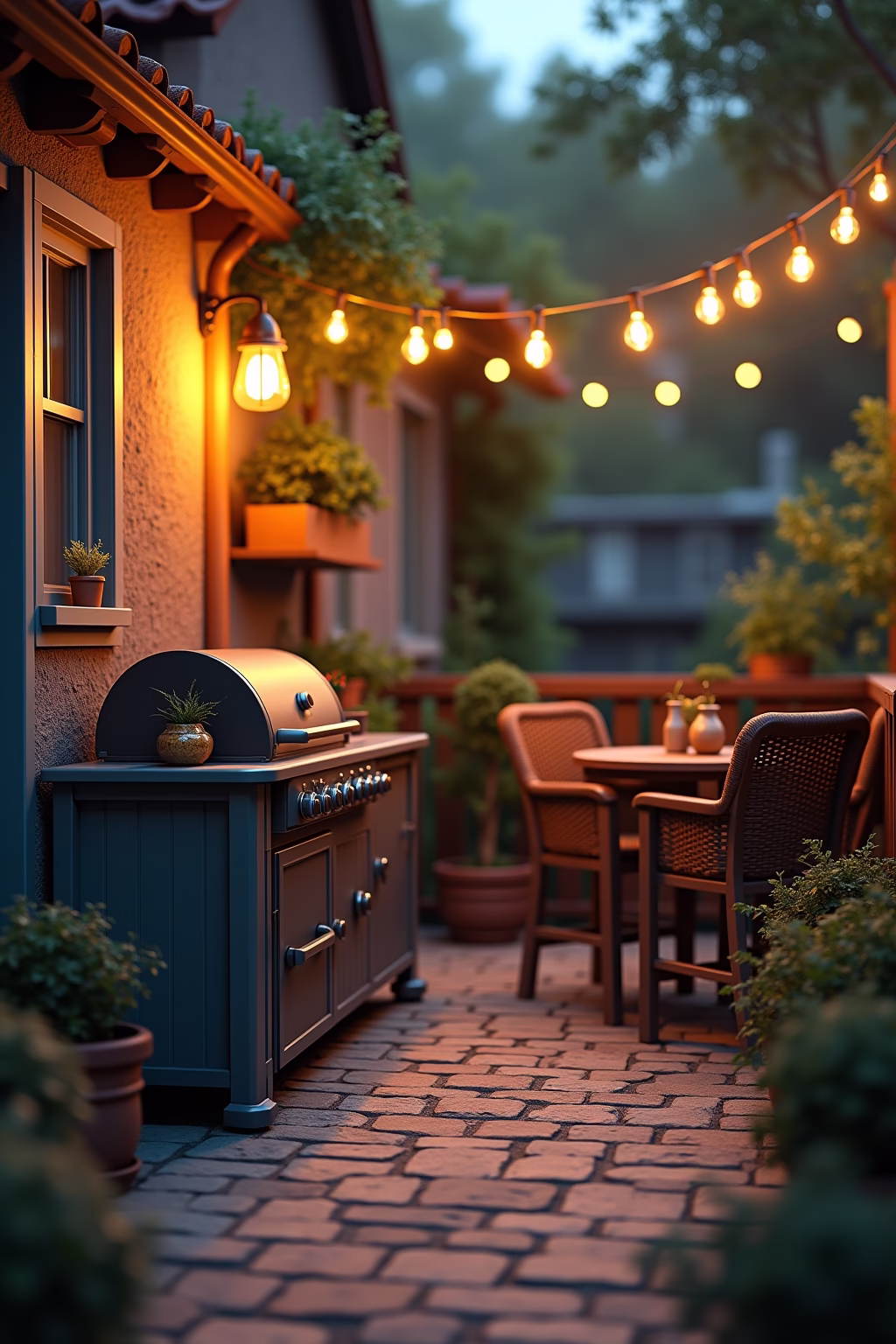 outdoor grill kueche outline 8