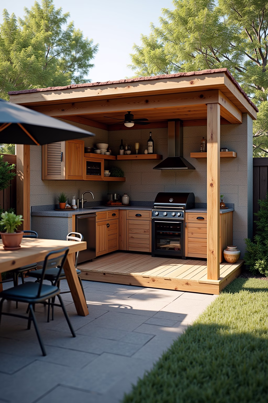 outdoor kueche outline 6