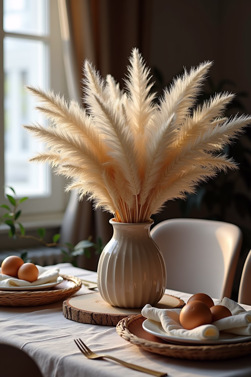 pampasgras deko ideen outline 2