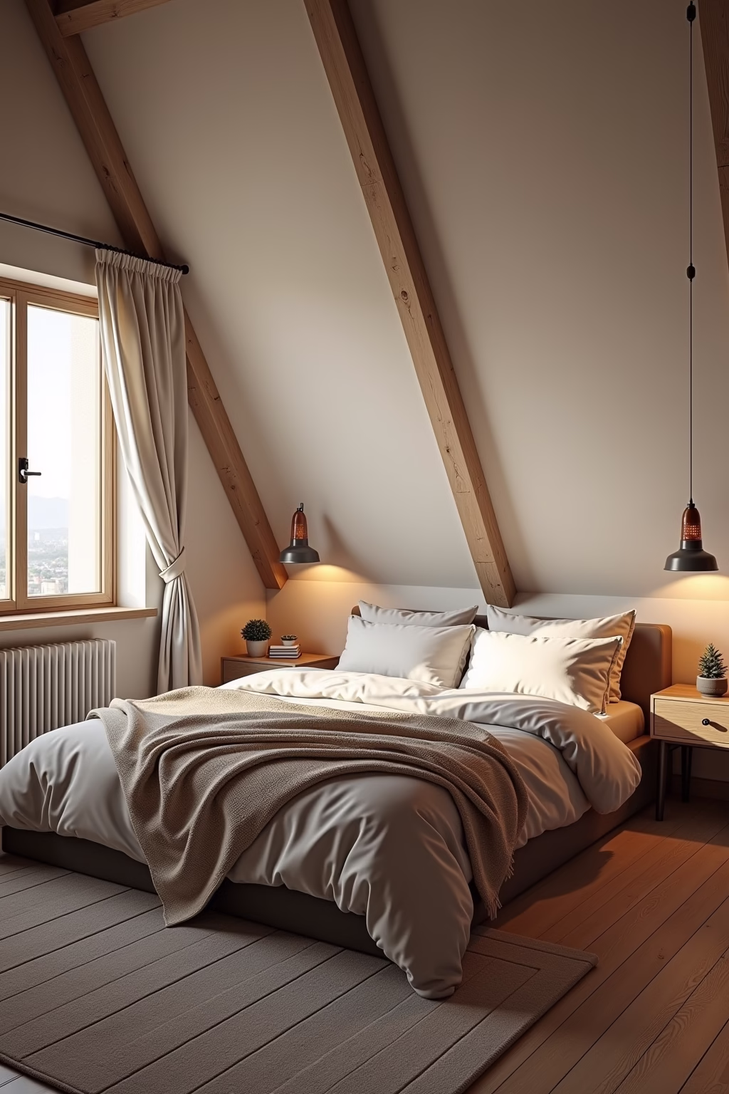 schlafzimmer ideen dachschraege outline 7