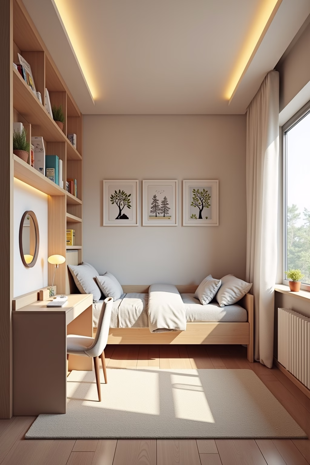 schmales kleines kinderzimmer einrichten outline 8