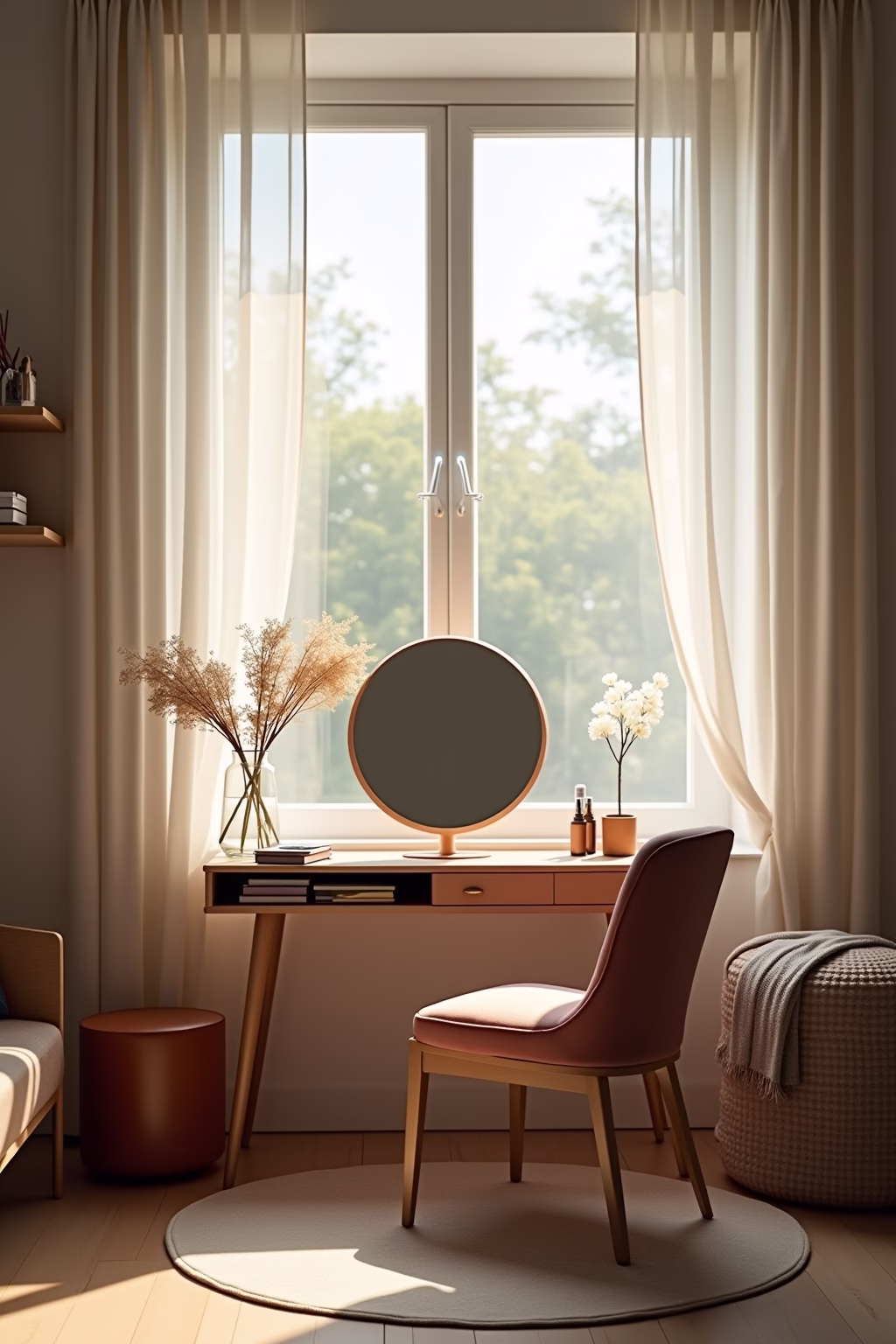 schminktisch einrichten outline 2