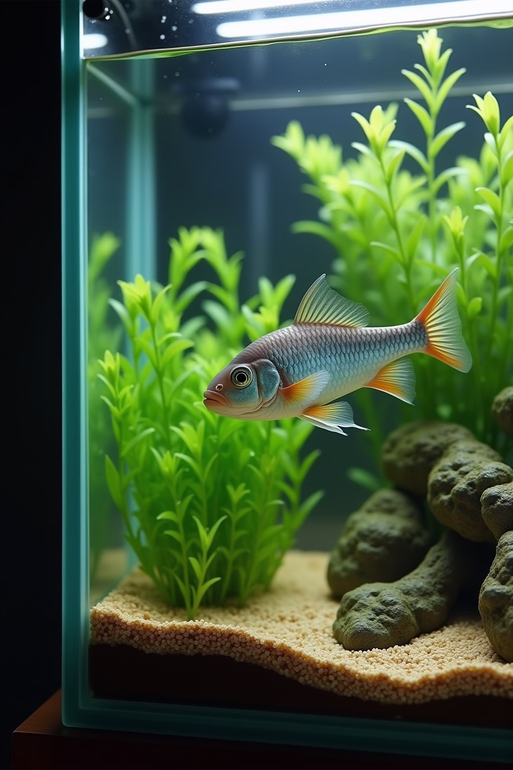 suesswasser aquarium einrichten ideen outline 1