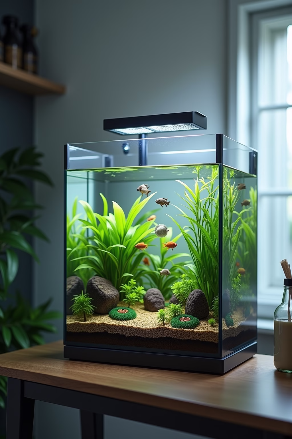 suesswasser aquarium einrichten ideen outline 7