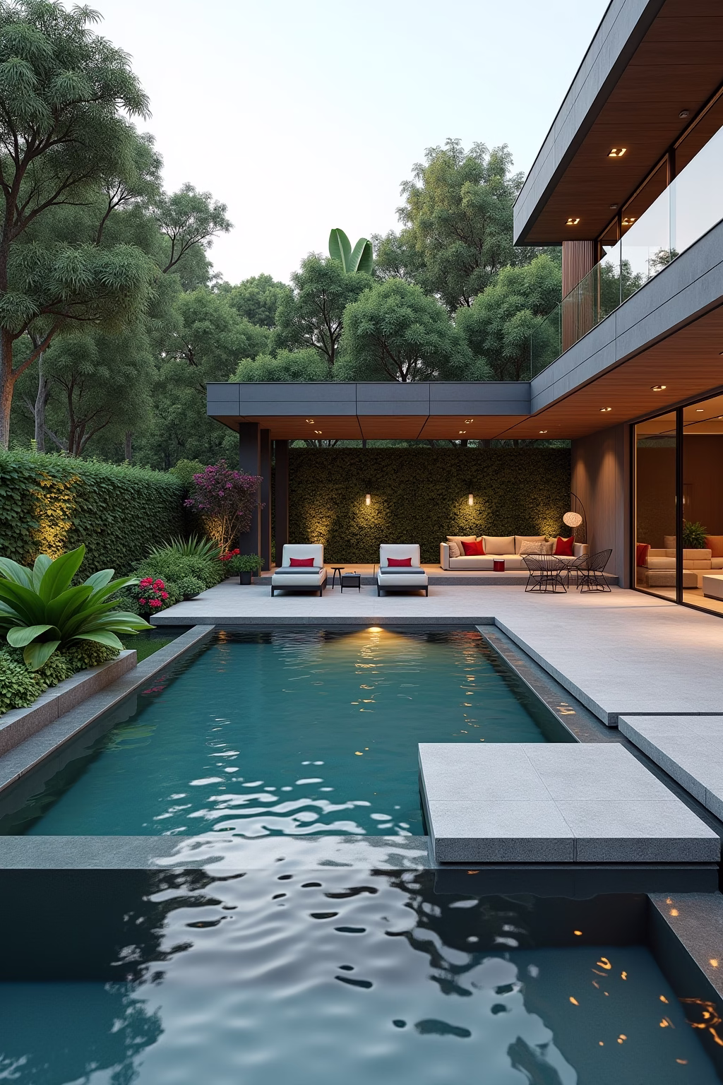 terrasse mit pool outline 2