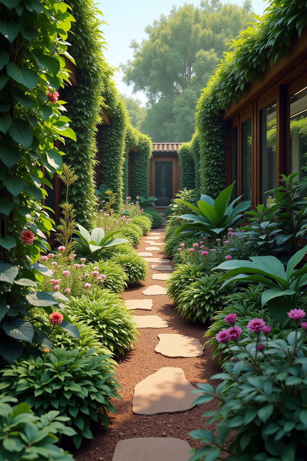 terrassenumrandung pflanzen outline 7