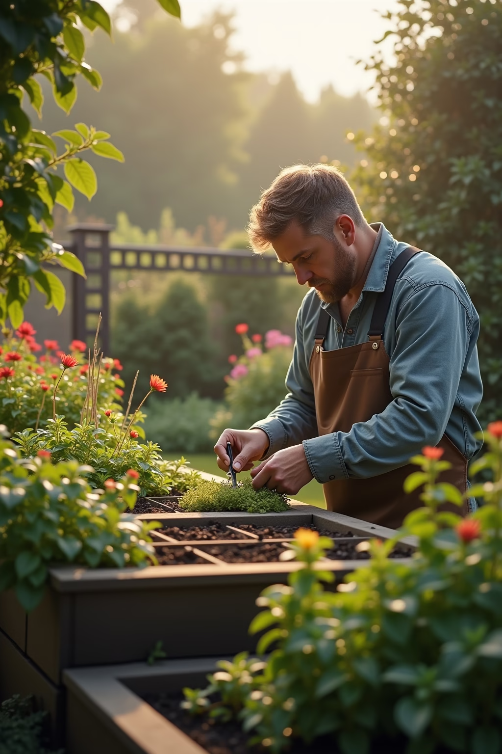 terrassenumrandung pflanzen outline 8