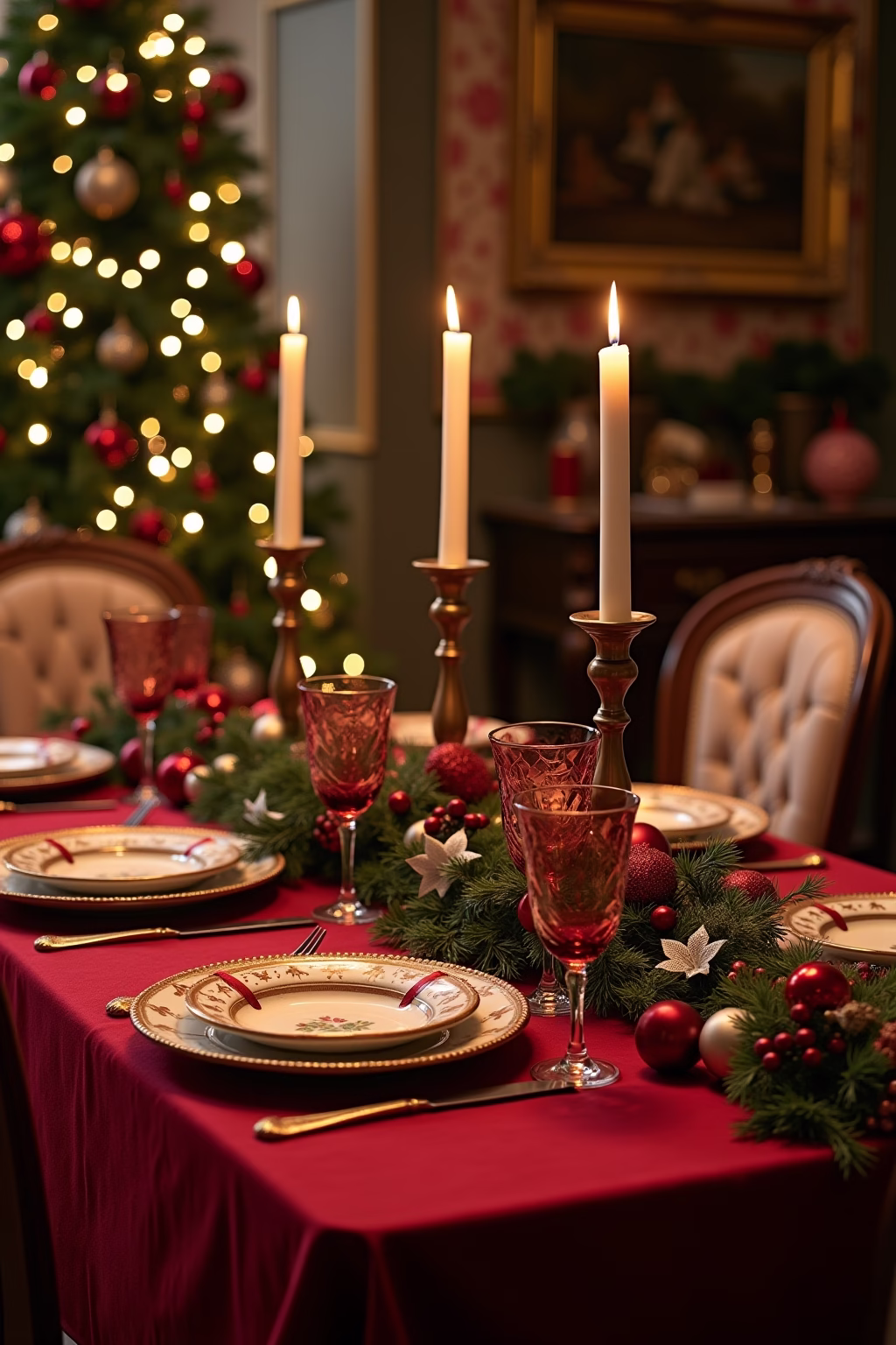 tisch deko weihnachten outline 2