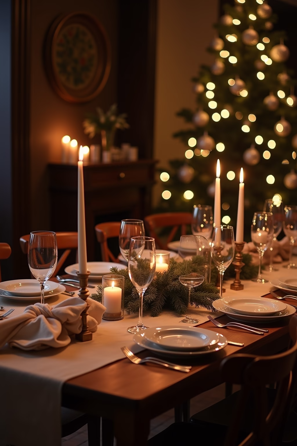 tisch deko weihnachten outline 8