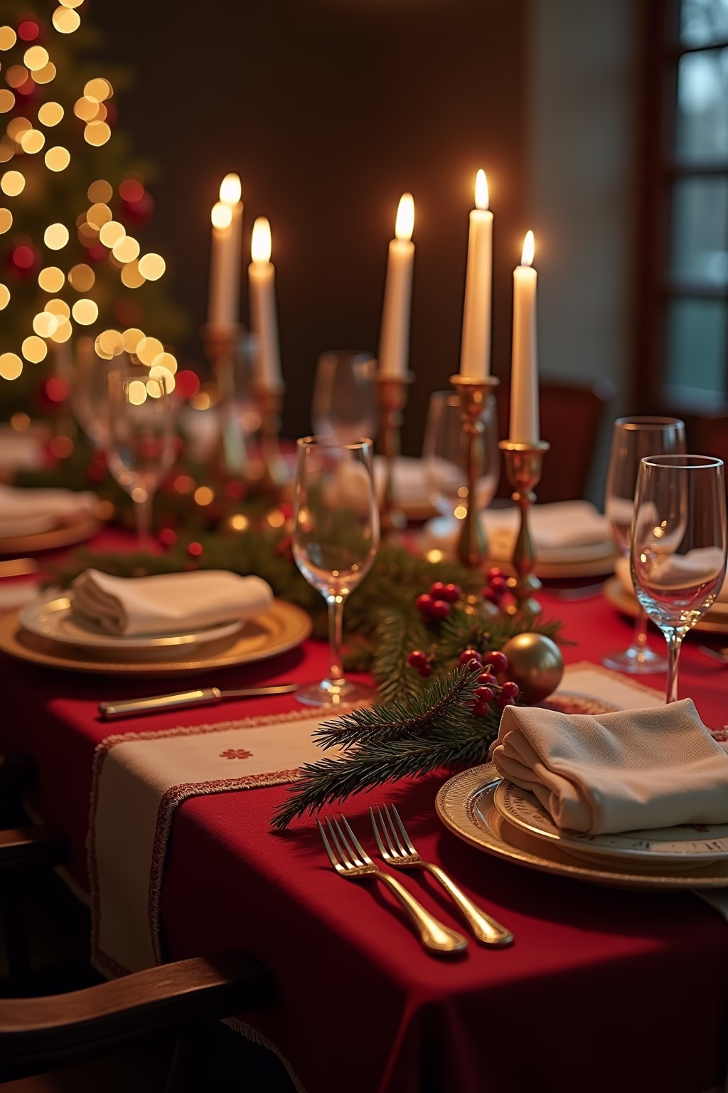 tischdecke weihnachten outline 2