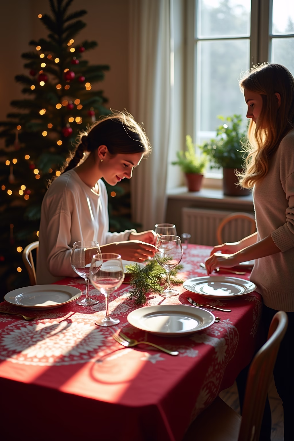 tischdecke weihnachten outline 4