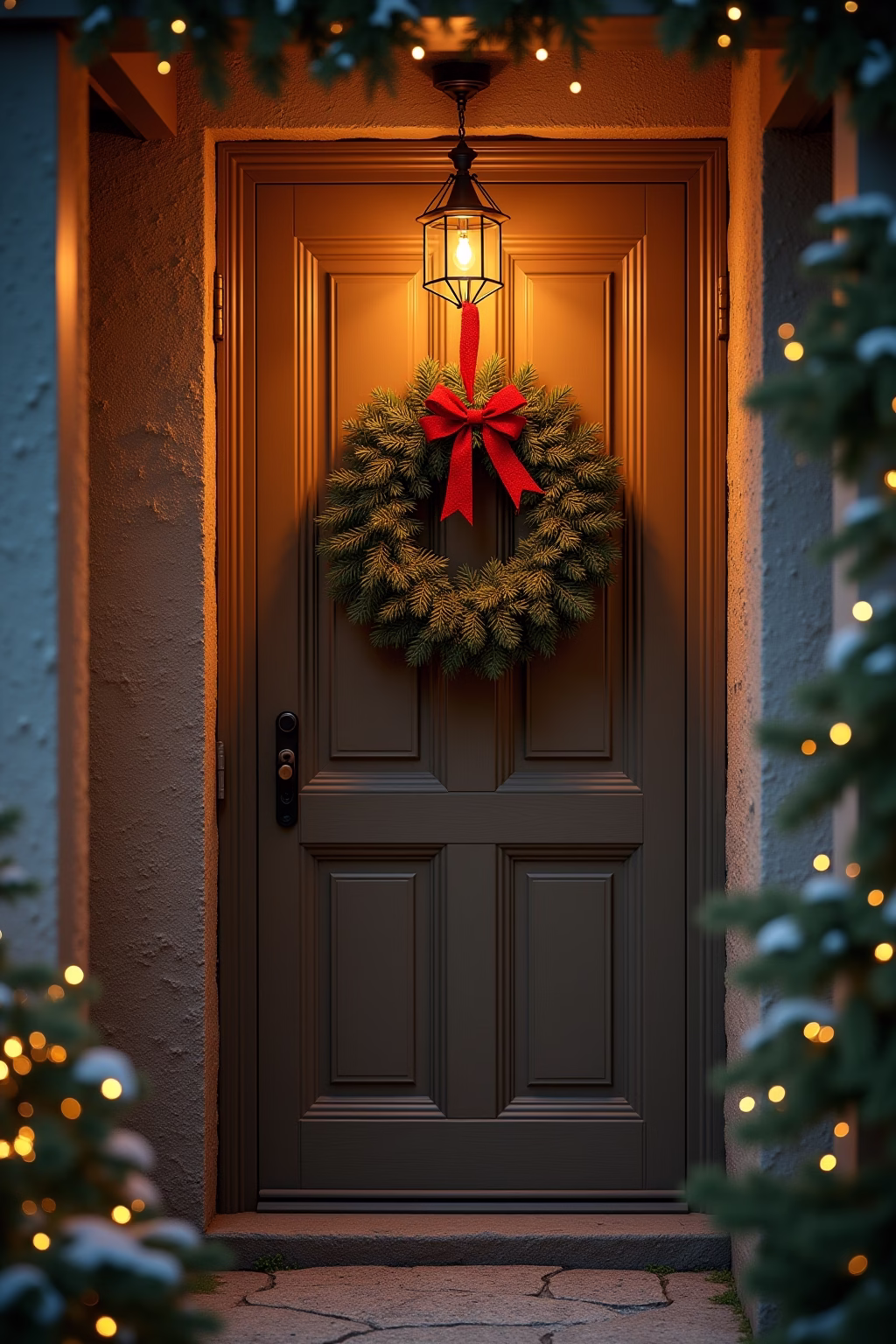 tuerdekoration weihnachten outline 3