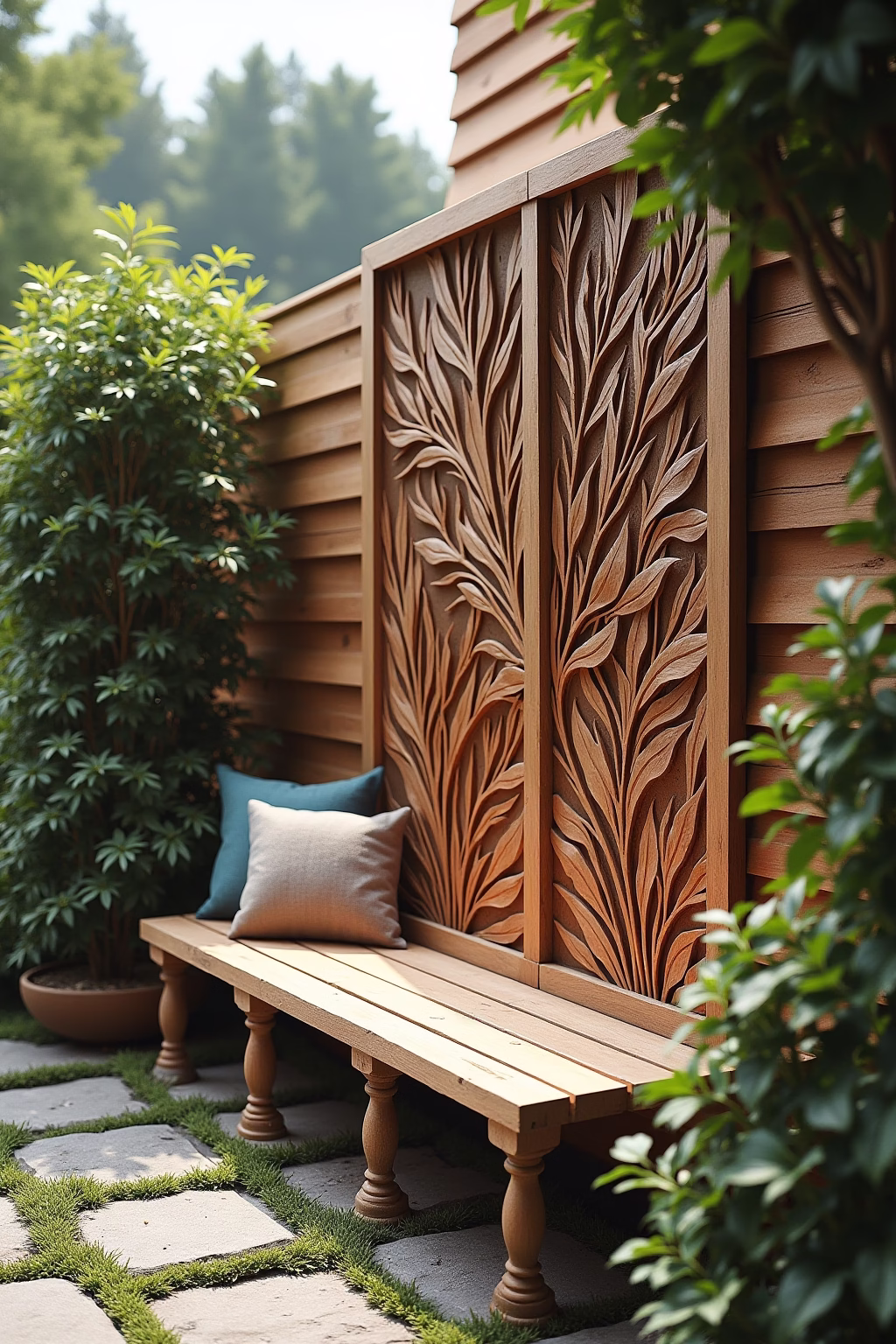 wanddeko terrasse outline 3