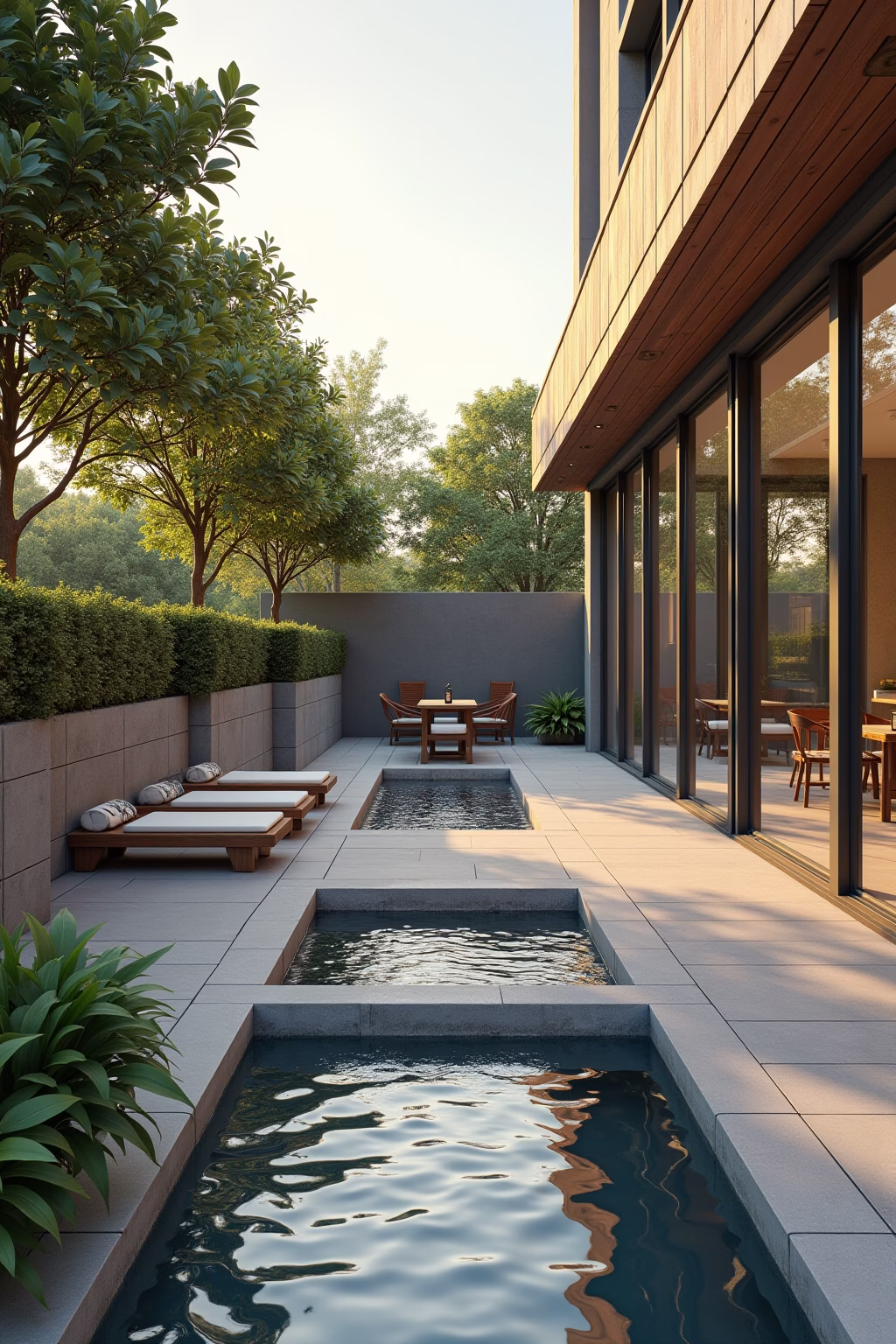 wasserbecken terrasse outline 4