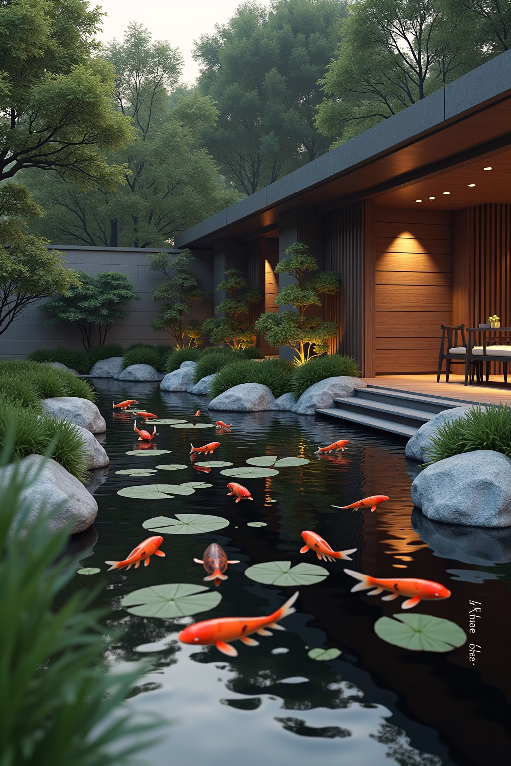 wasserbecken terrasse outline 7