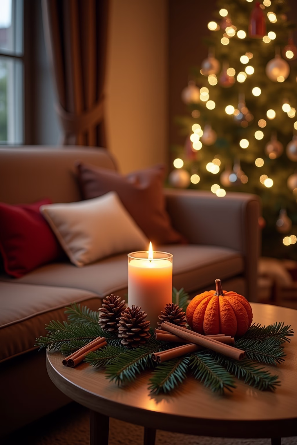 weihnachten wohnzimmer outline 4