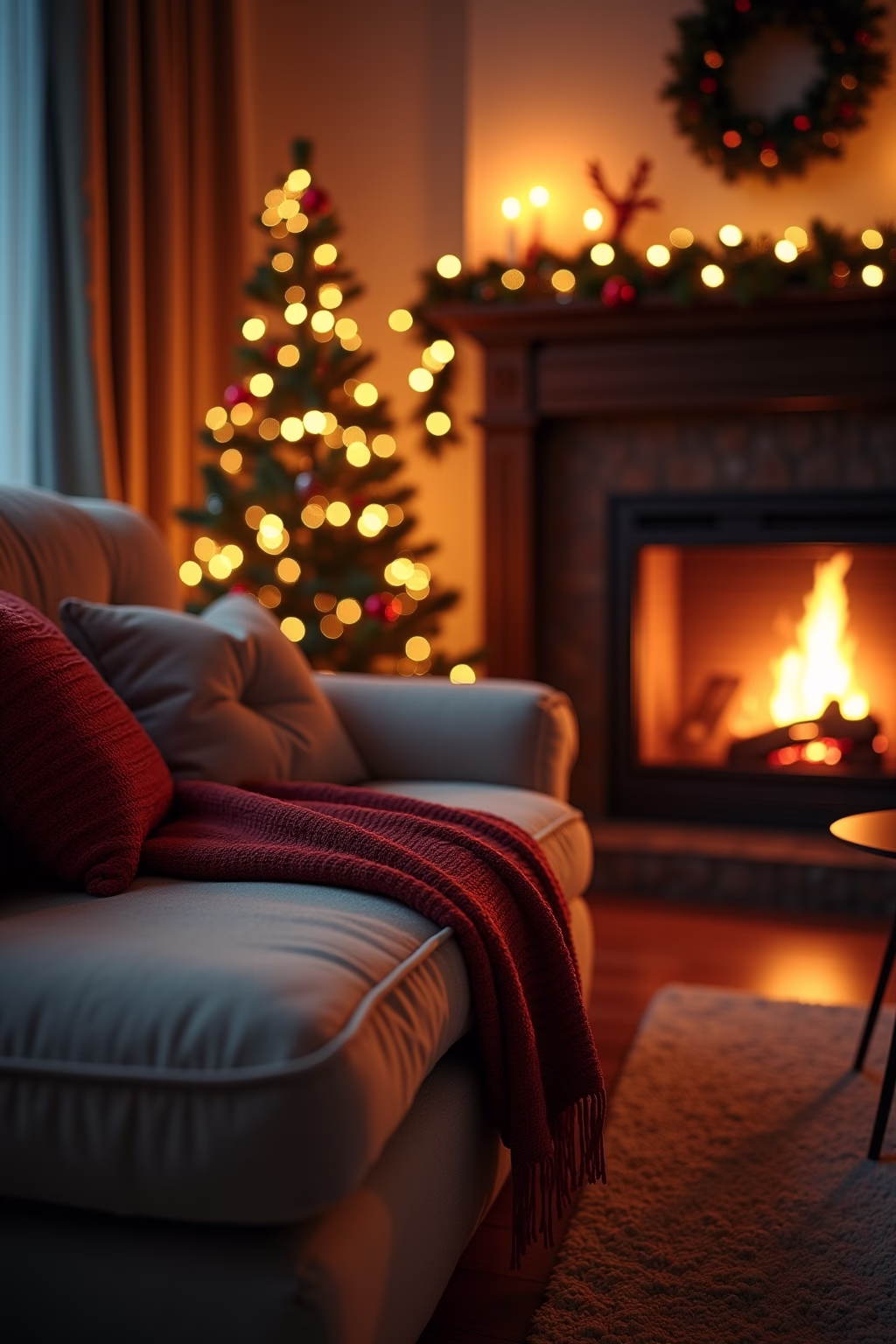 weihnachten wohnzimmer outline 5