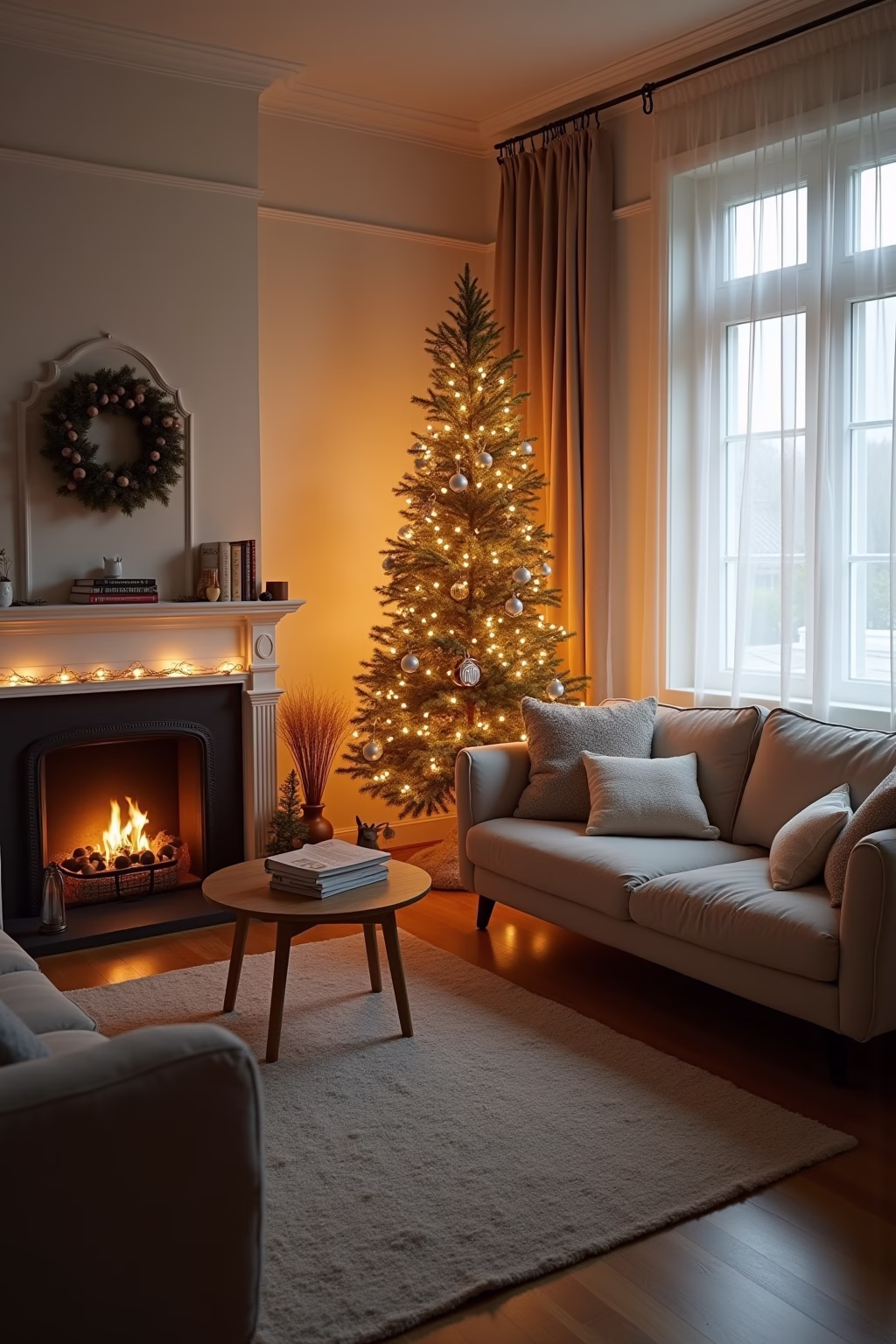weihnachten wohnzimmer outline 8