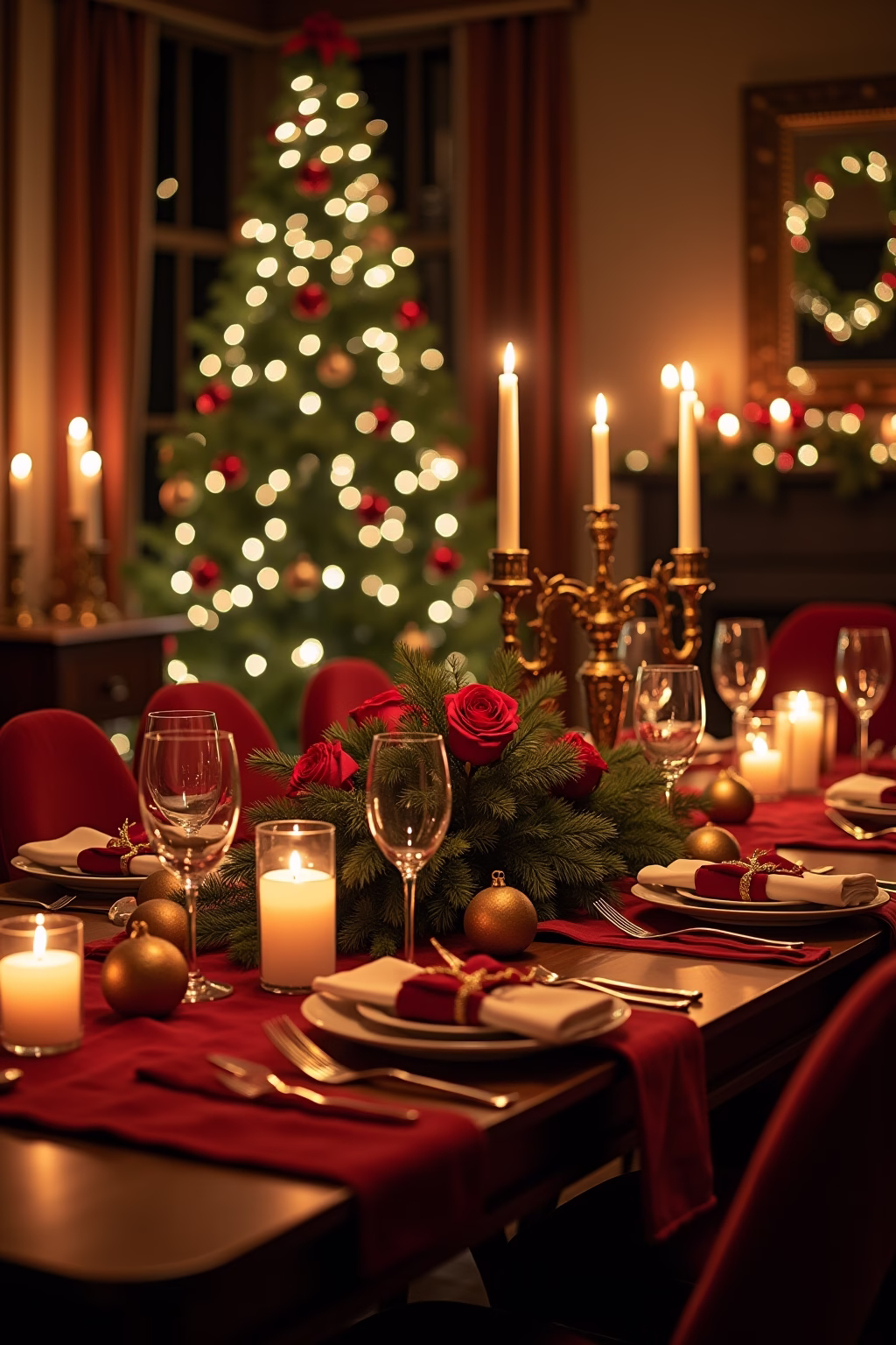 weihnachtliche tischdeko outline 1