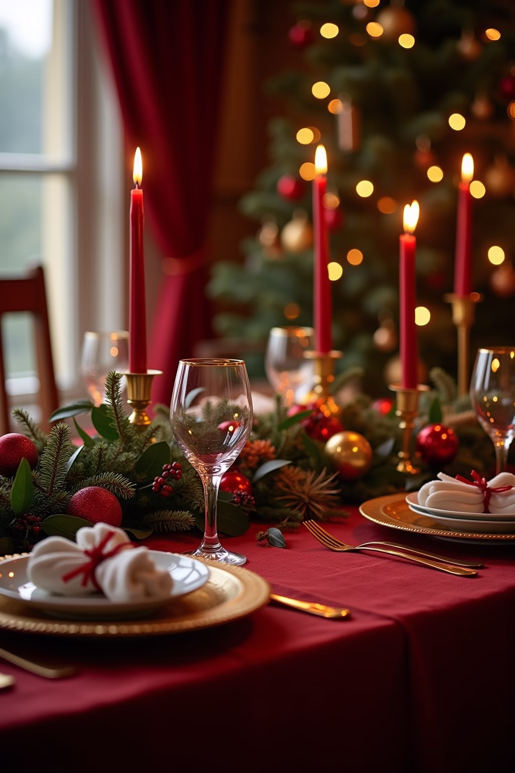 weihnachtliche tischdeko outline 2