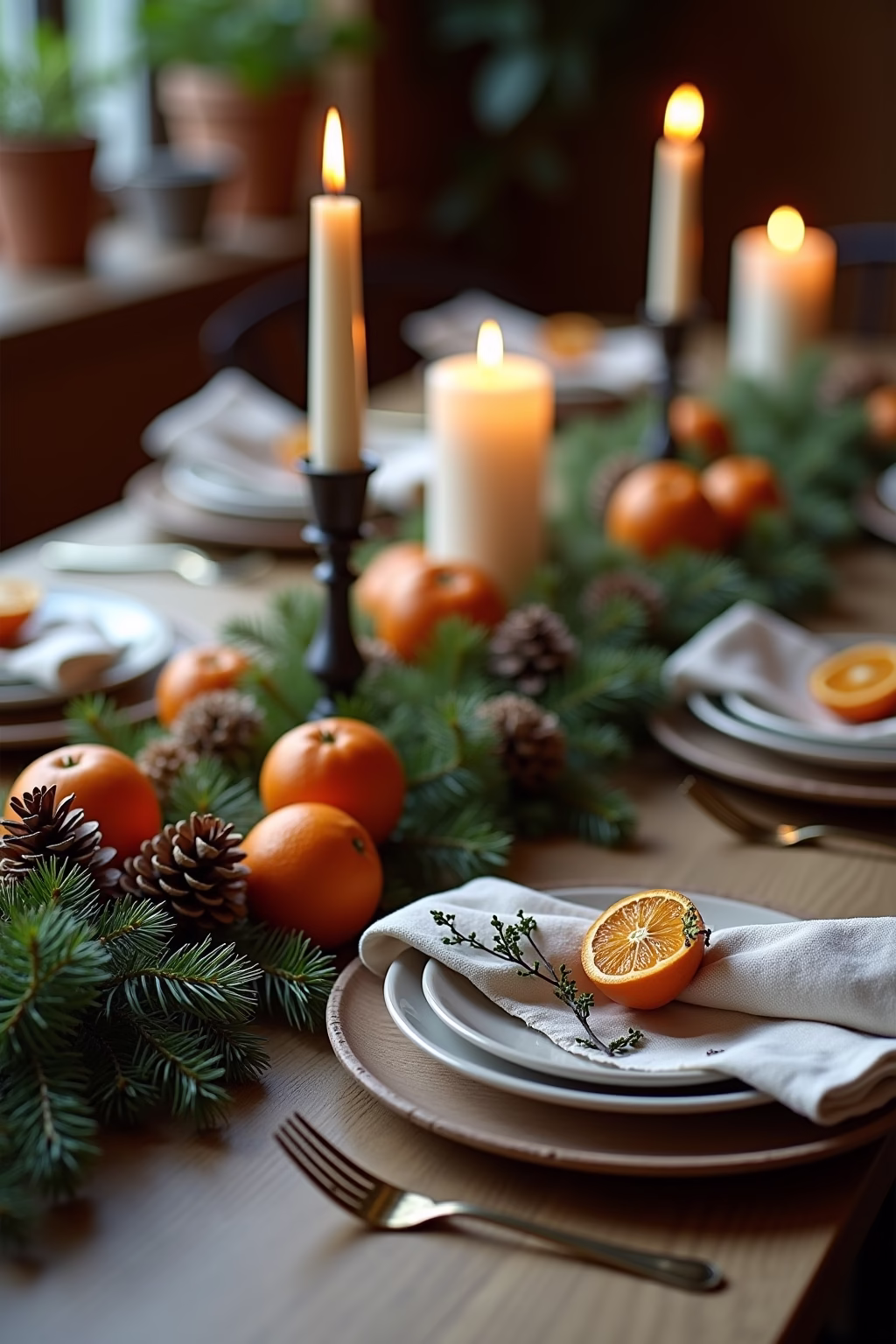 weihnachtliche tischdeko outline 4