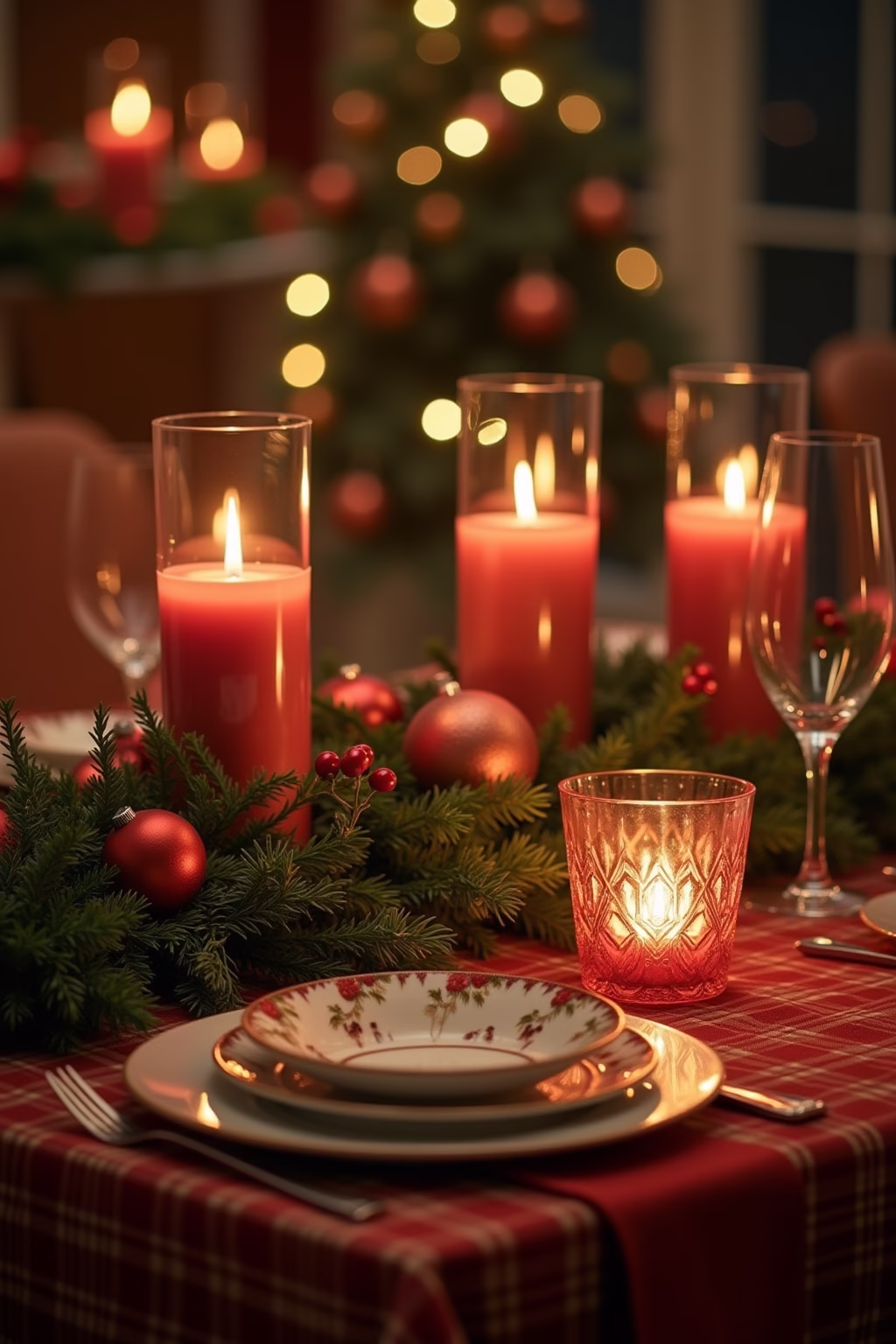 weihnachtliche tischdeko outline 6