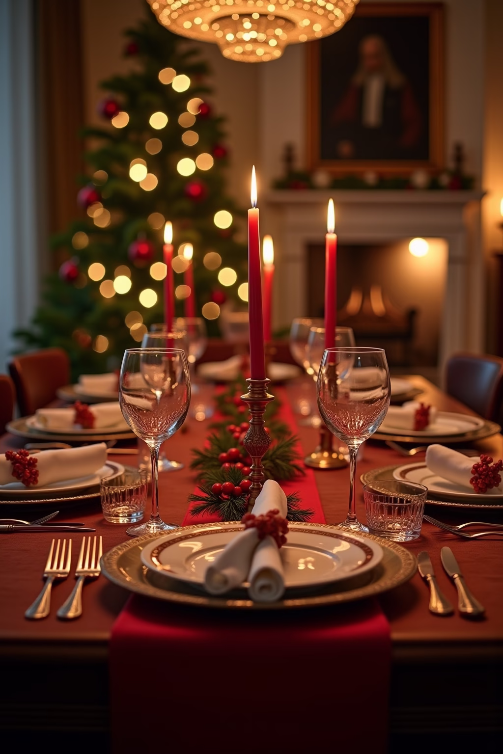 weihnachtliche tischdeko outline 8