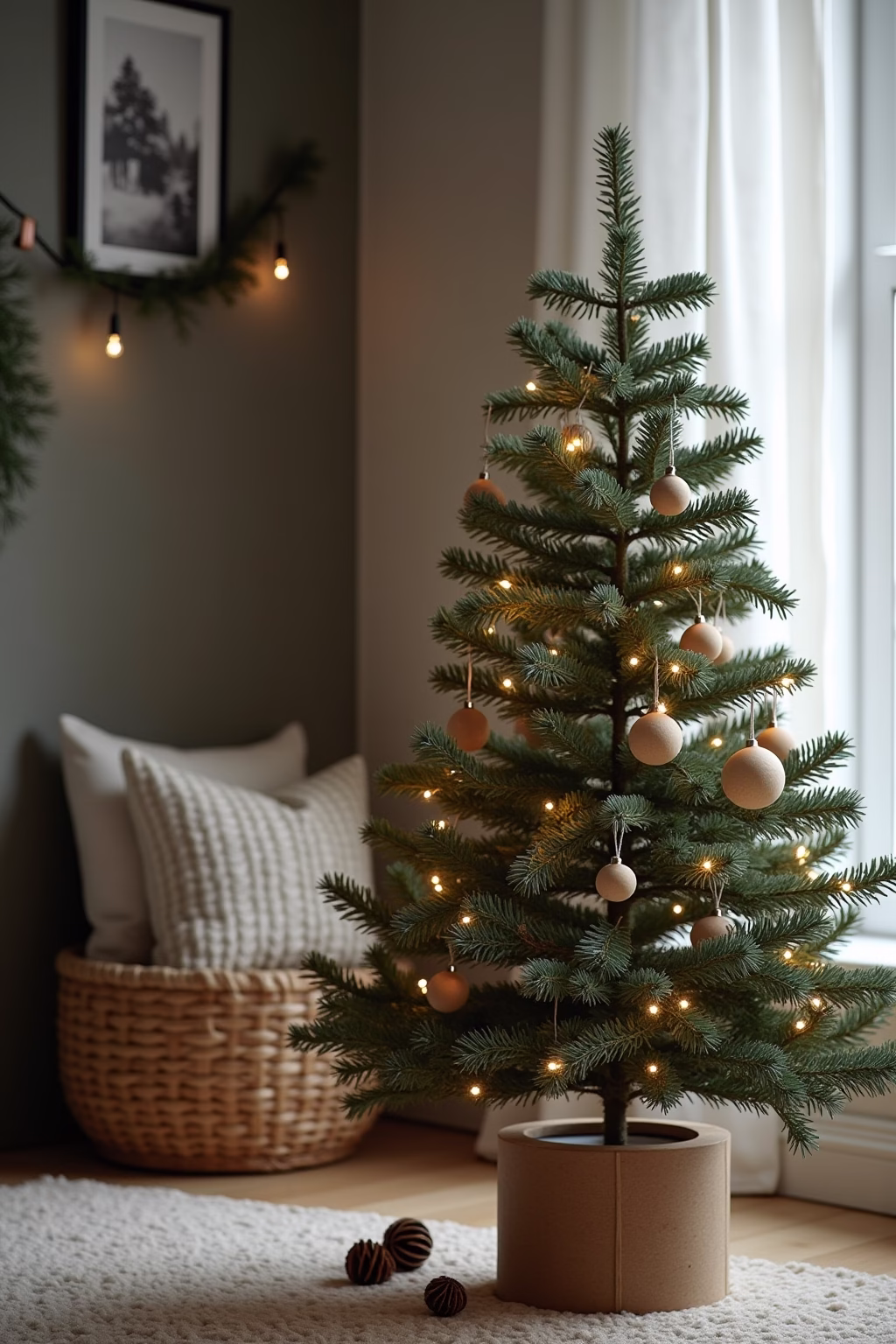 weihnachtsbaum dekoration modern outline 5