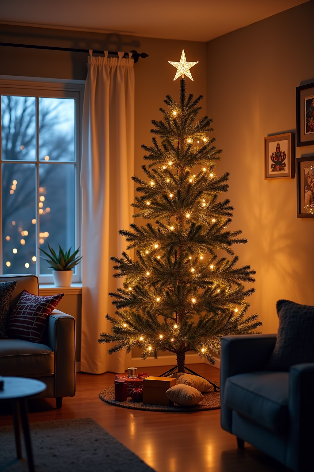 weihnachtsbaum dekoration modern outline 6