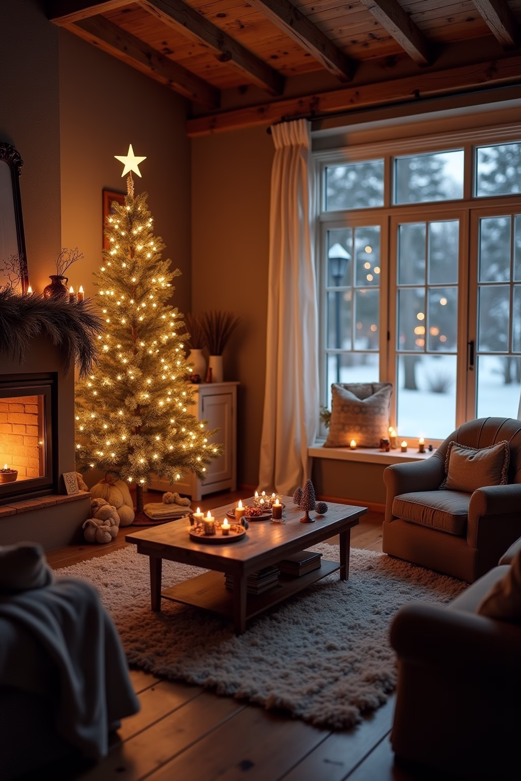 weihnachtsdeko wohnzimmer outline 1 1