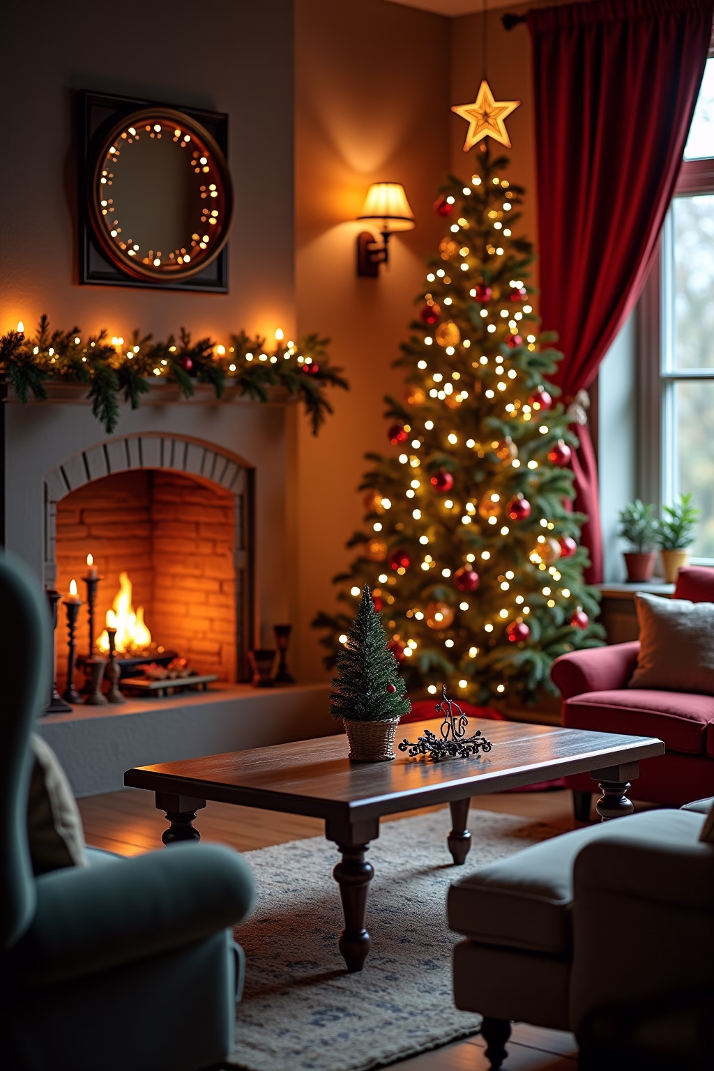 weihnachtsdeko wohnzimmer outline 2 1