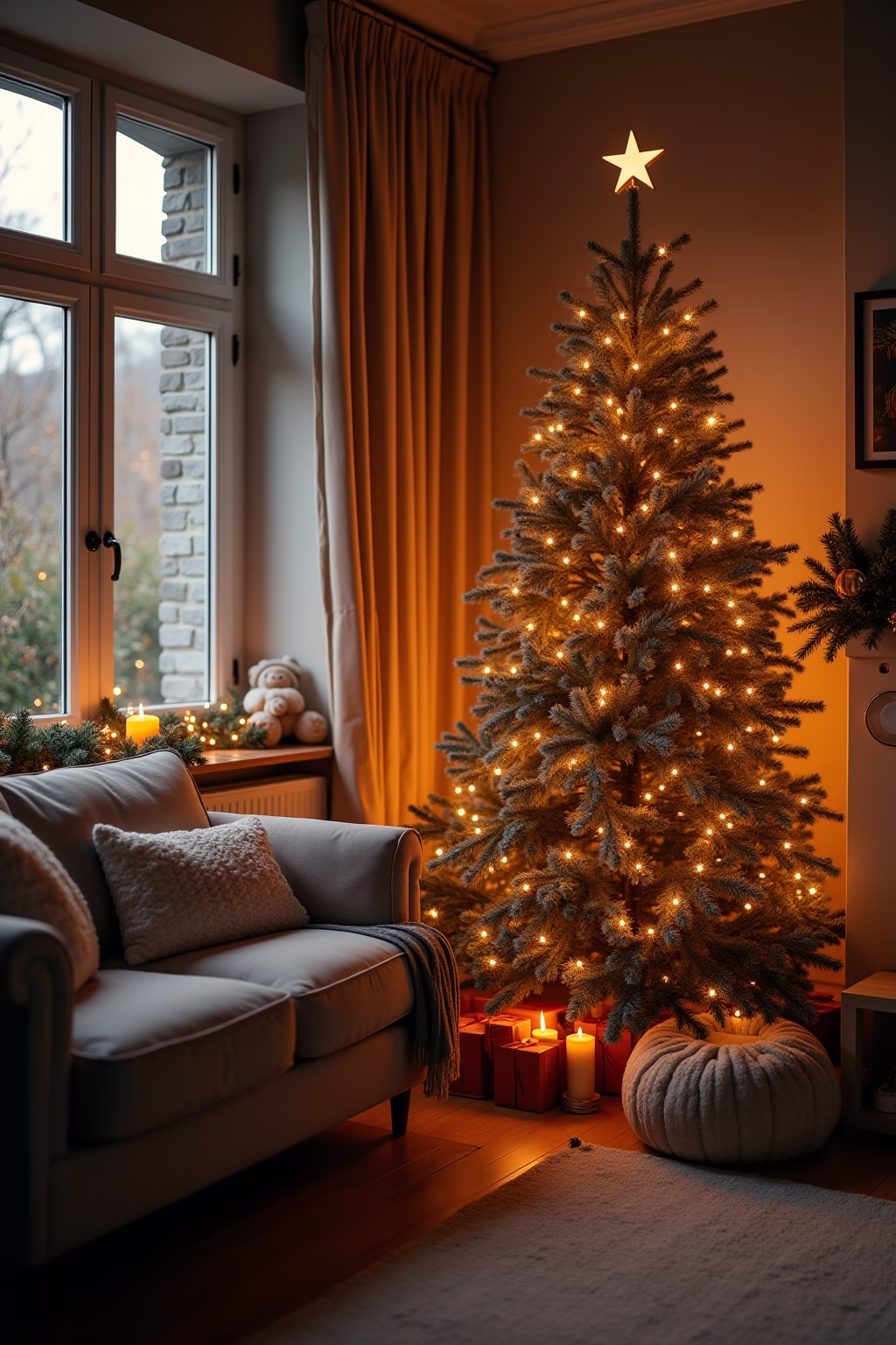 weihnachtsdeko wohnzimmer outline 2