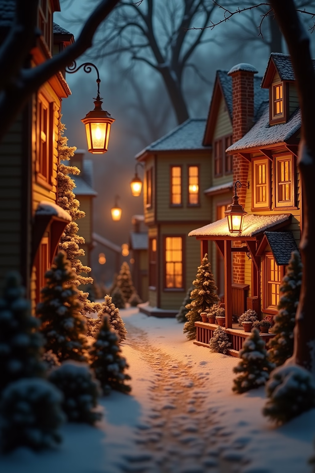 weihnachtsdorf deko ideen outline 2 1