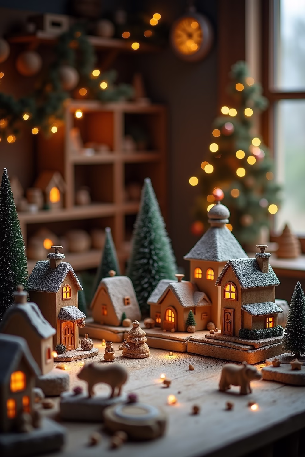 weihnachtsdorf deko ideen outline 5