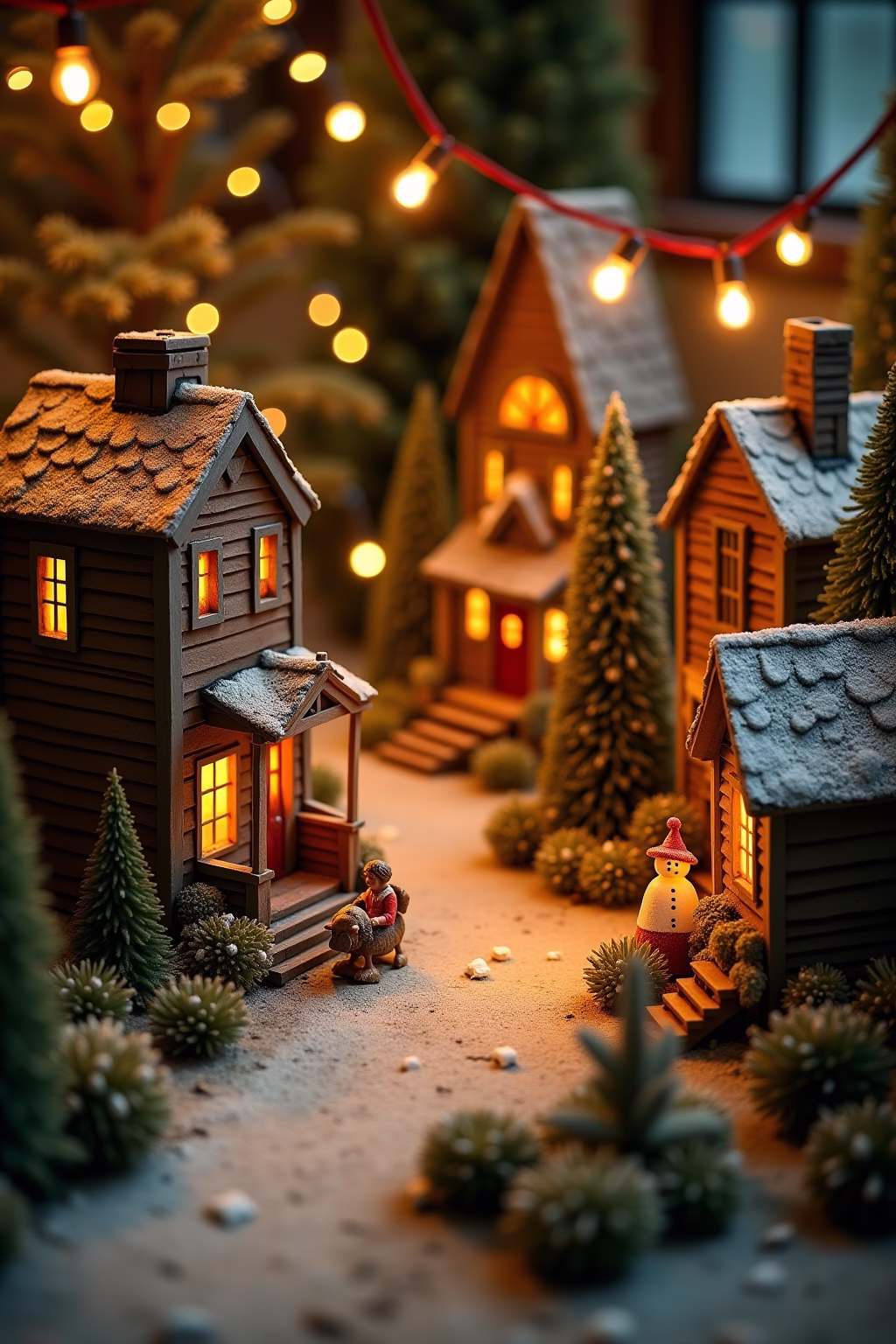 weihnachtsdorf deko ideen outline 8